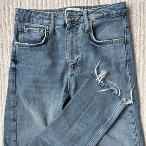 Zara size 2 straight leg denim jeans